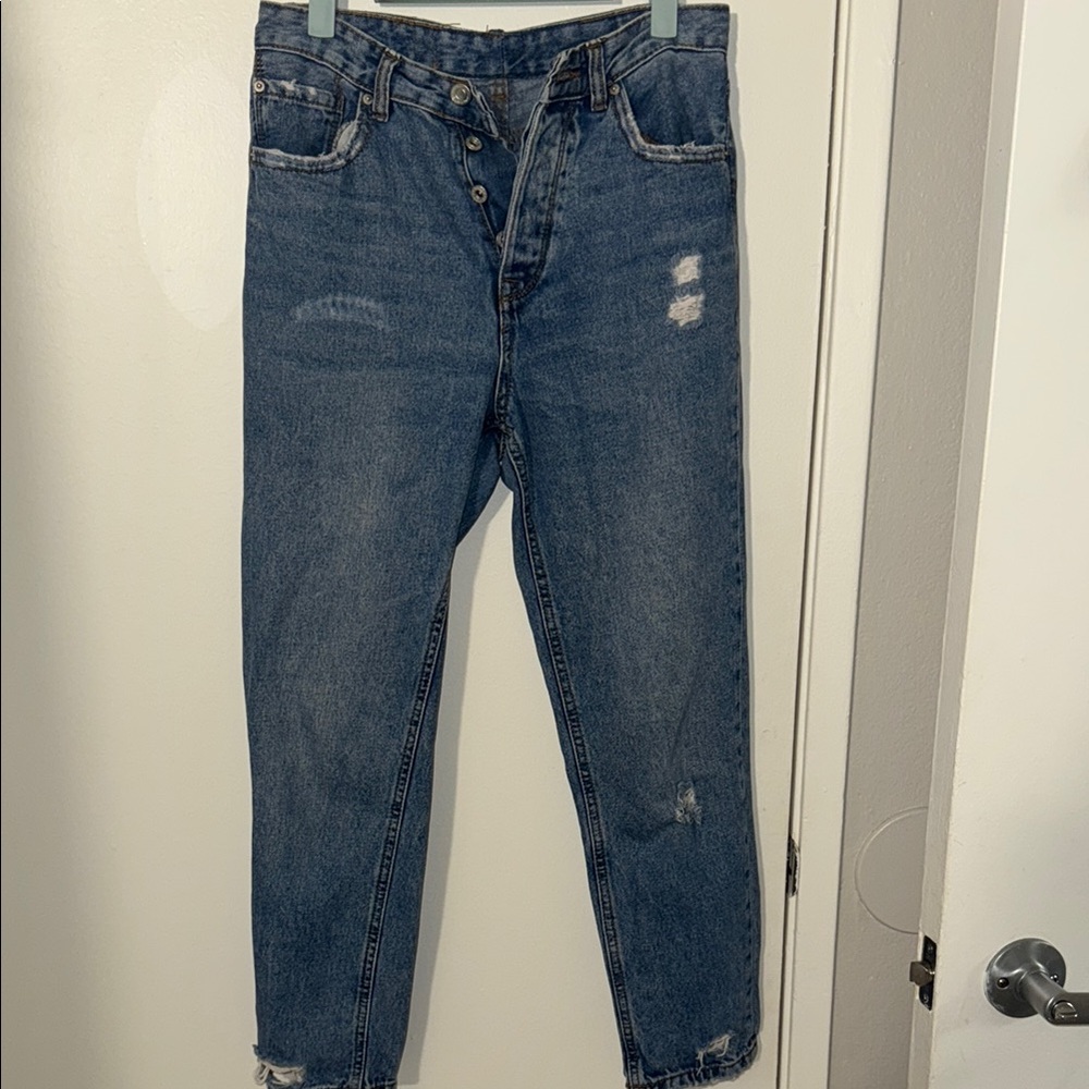 Distressed Blue Women’s Jeans